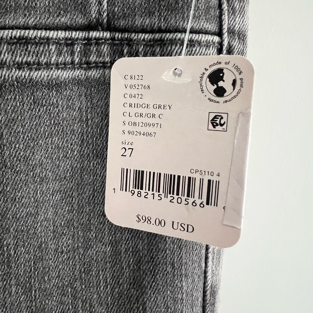 🌻🆕FREE PEOPLE We The Free Jayde Flare Jeans-Ridge Grey color-Size 27 - Picture 15 of 16